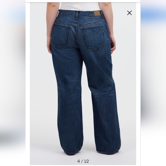 Madewell Low Slung Baggy Blue Jeans - Picture 5 of 16